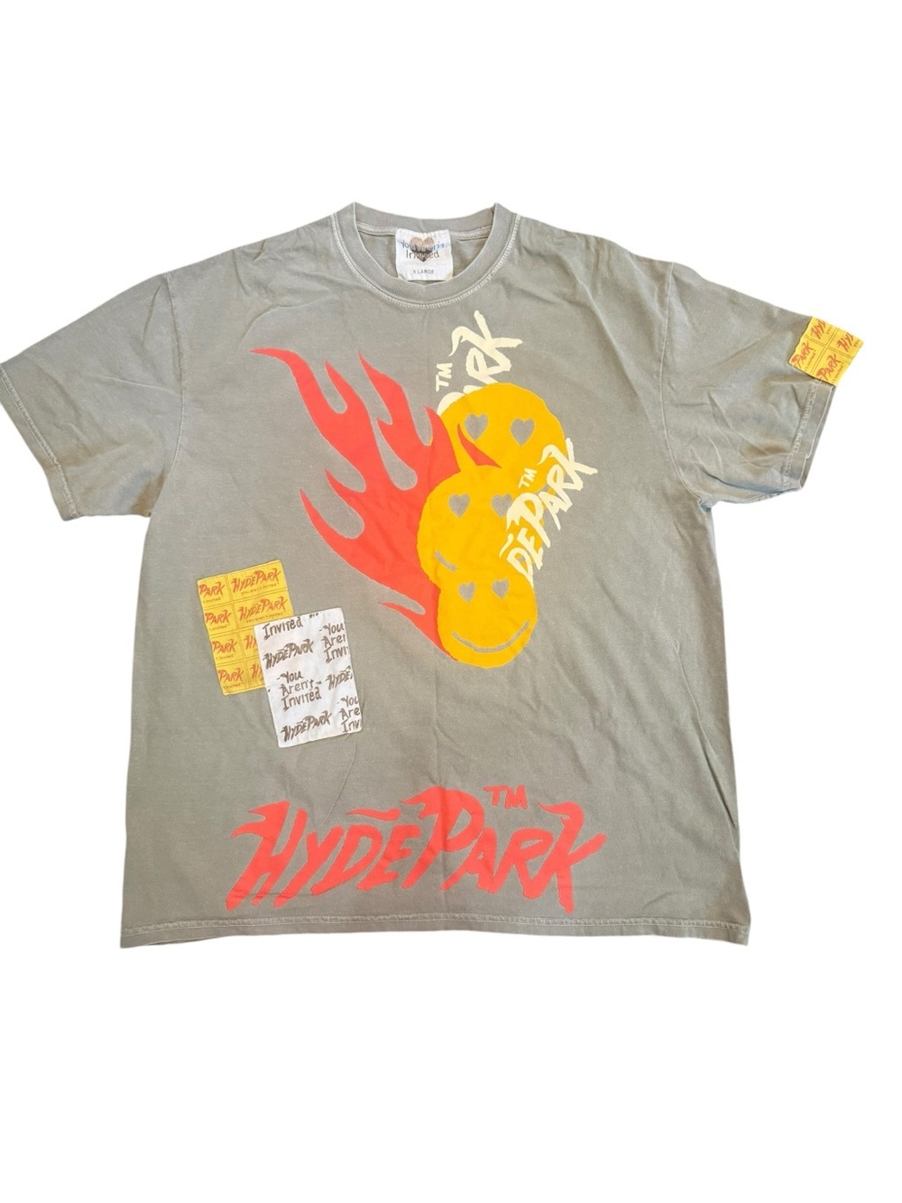 Men’s Hyde Park graphic T shirt in sage by Your Not Invited EUC Size X Large